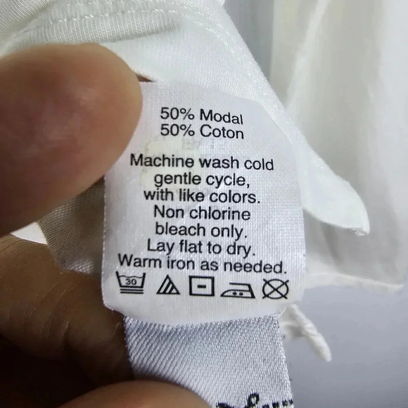 Madewell Women's Soft Cream Colored Long Sleeve Top with Raglan Sleeve S… - Picture 8 of 9